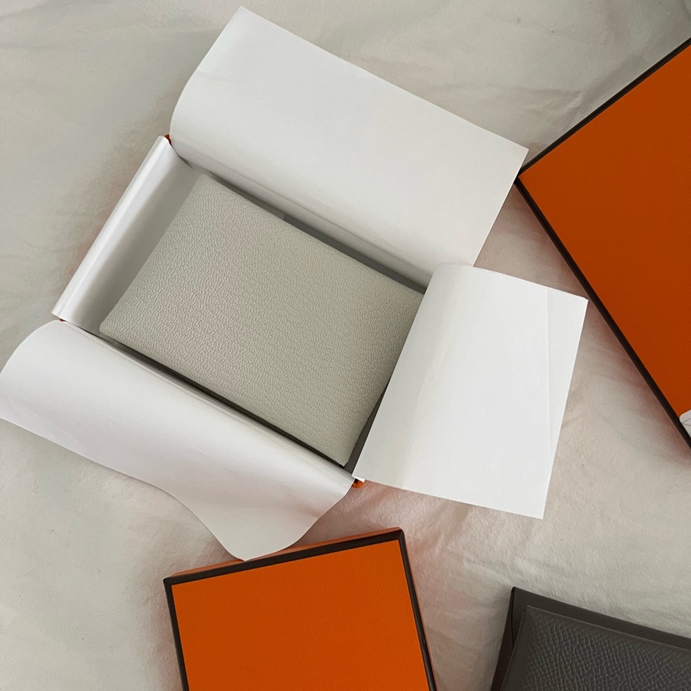 Hermès calvi duo card case